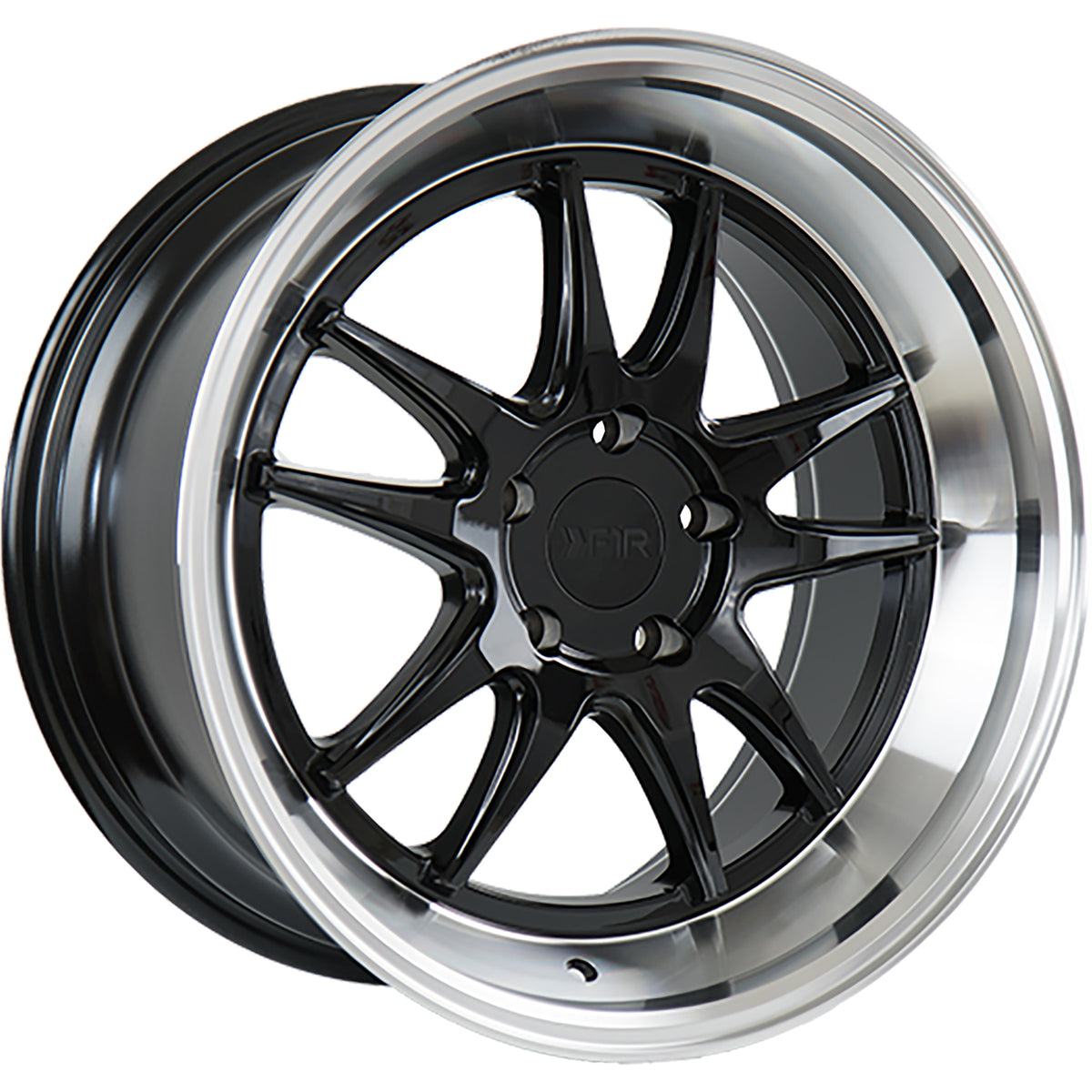 F1R F102 Black Polished Wheel