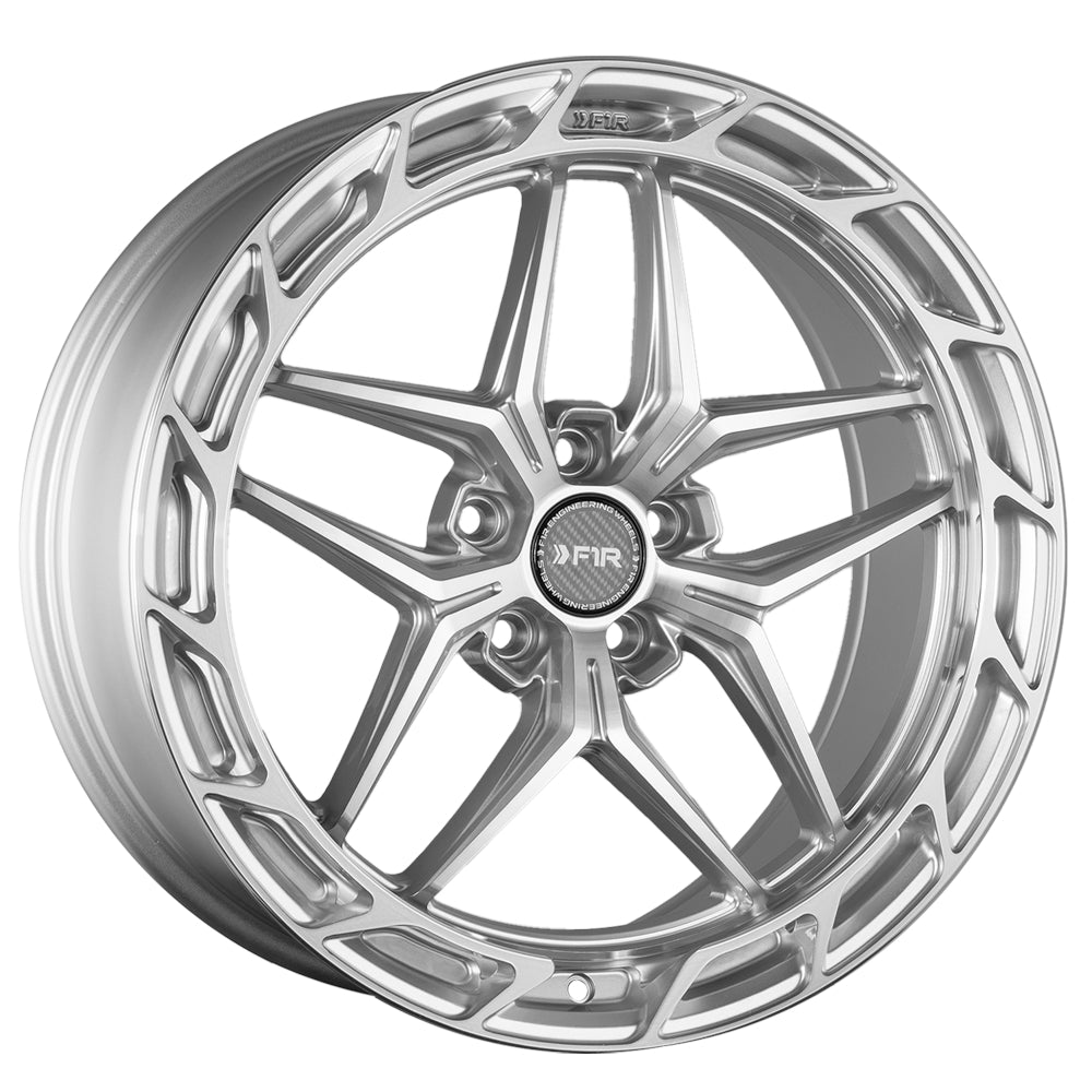 F1R FS5 Silver Machined Wheel