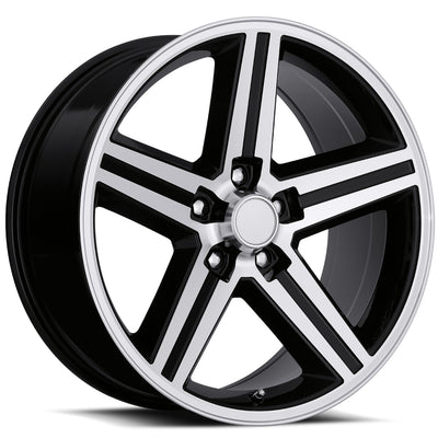 Factory Reproductions FR11 Black Machined Wheel