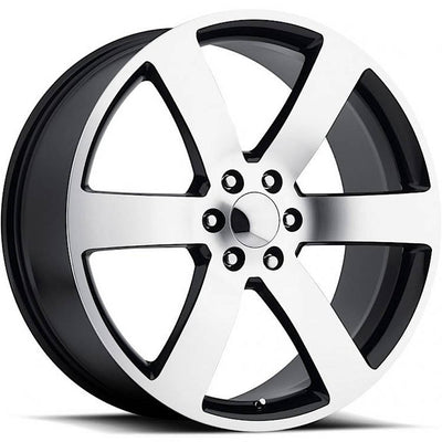 Factory Reproductions FR32 Black Machined Wheel