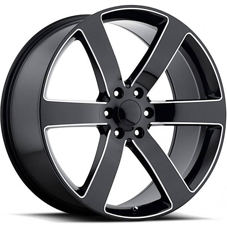 Factory Reproductions FR32 Black Milled Wheel