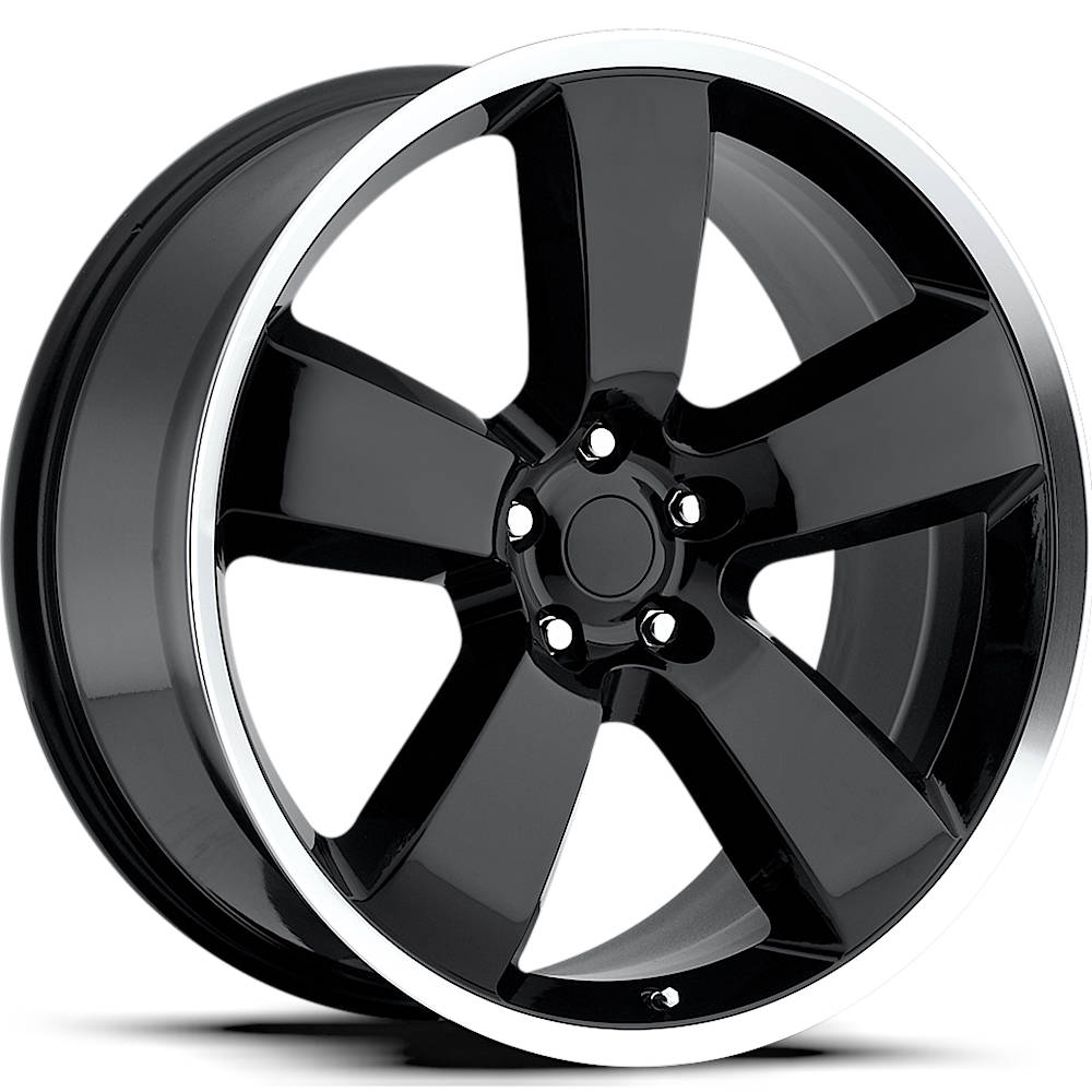Factory Reproductions FR61 Black Machined Wheel