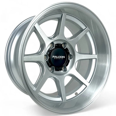 Falcon Off-Road T8 Silver Brushed Wheel