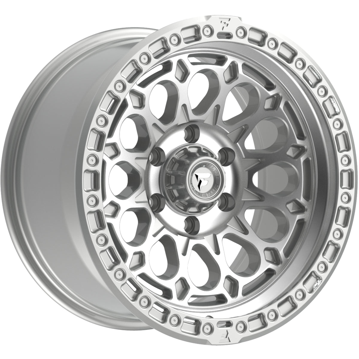 Fittipaldi Offroad FT101 Silver Machined Wheel