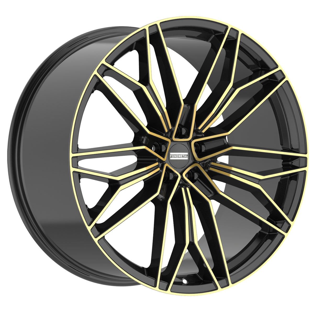 Fondmetal STC-23 Black Gold Machined Wheel