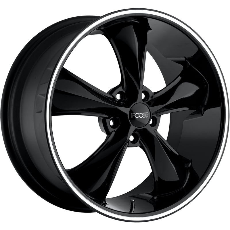 Foose Legend Black Machined Wheel