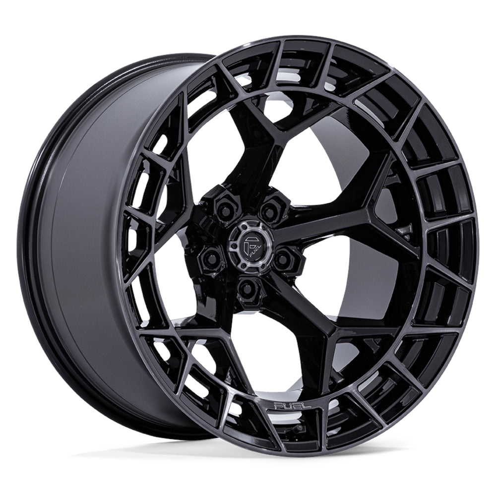 Fuel Charger Black Brushed Wheel