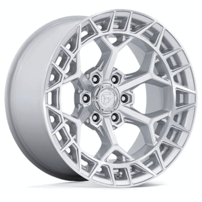 Fuel Charger Silver Machined Wheel