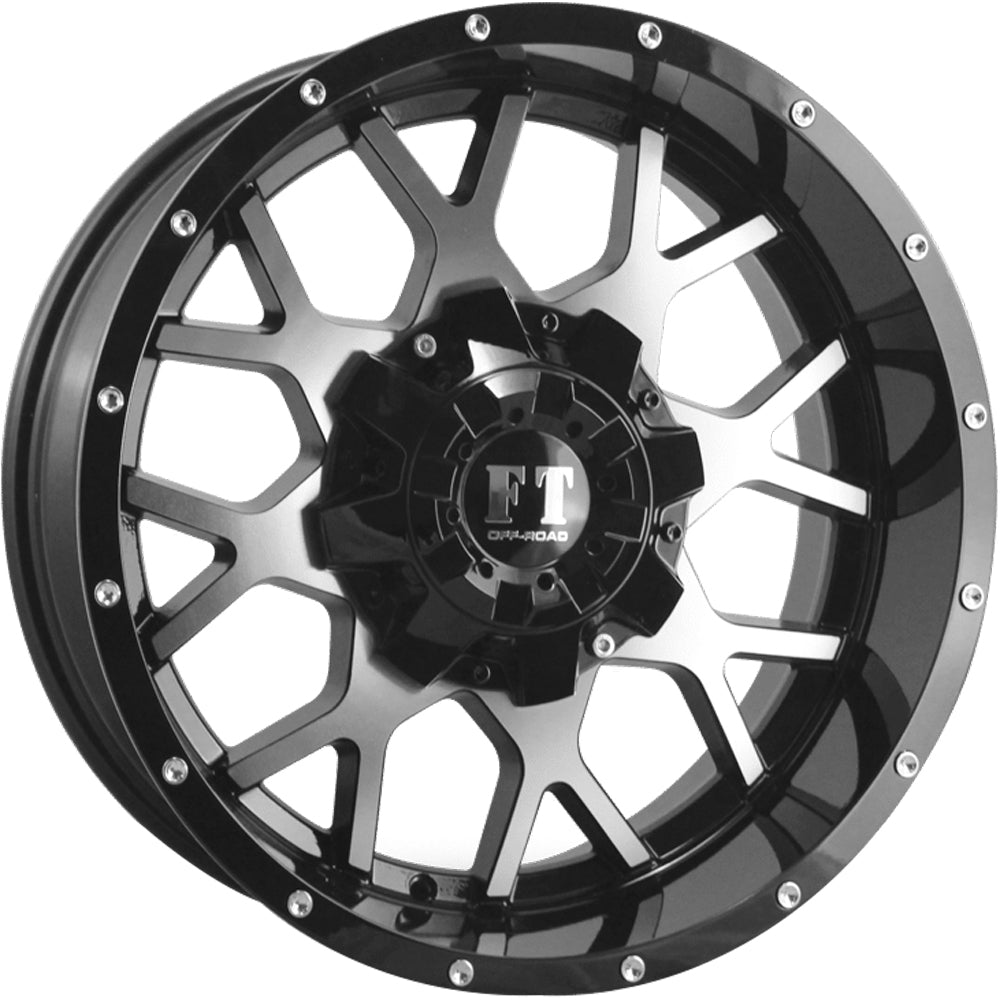 Full Throttle FT-0151 Black Machined Wheel