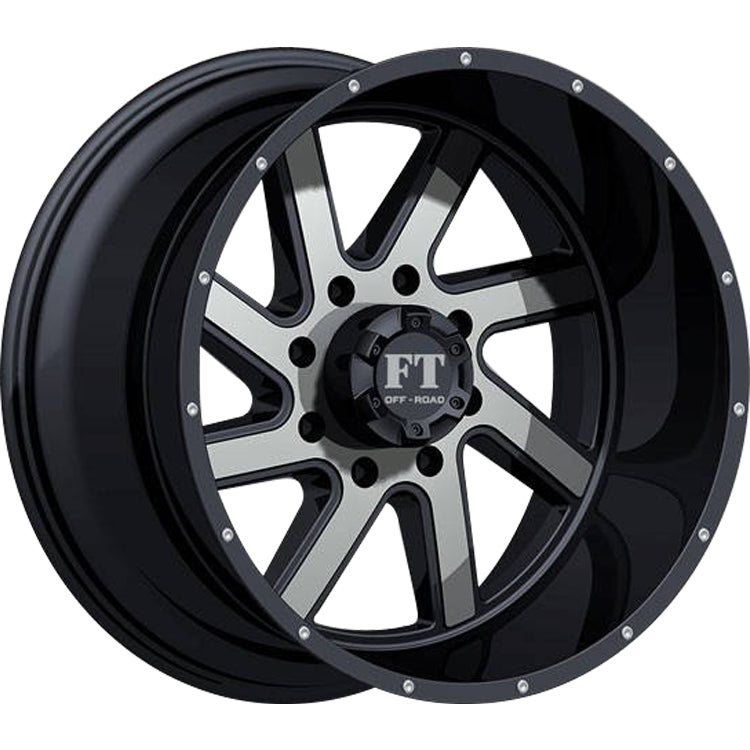 Full Throttle FT-1 Black Machined Wheel