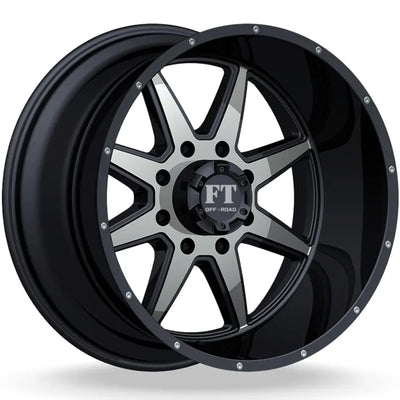 Full Throttle FT-2 Black Machined Wheel
