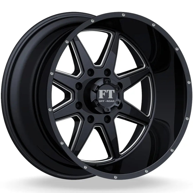 Full Throttle FT-2 Black Milled Wheel