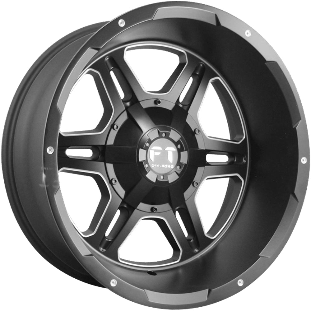 Full Throttle FT-3 Black Milled Wheel