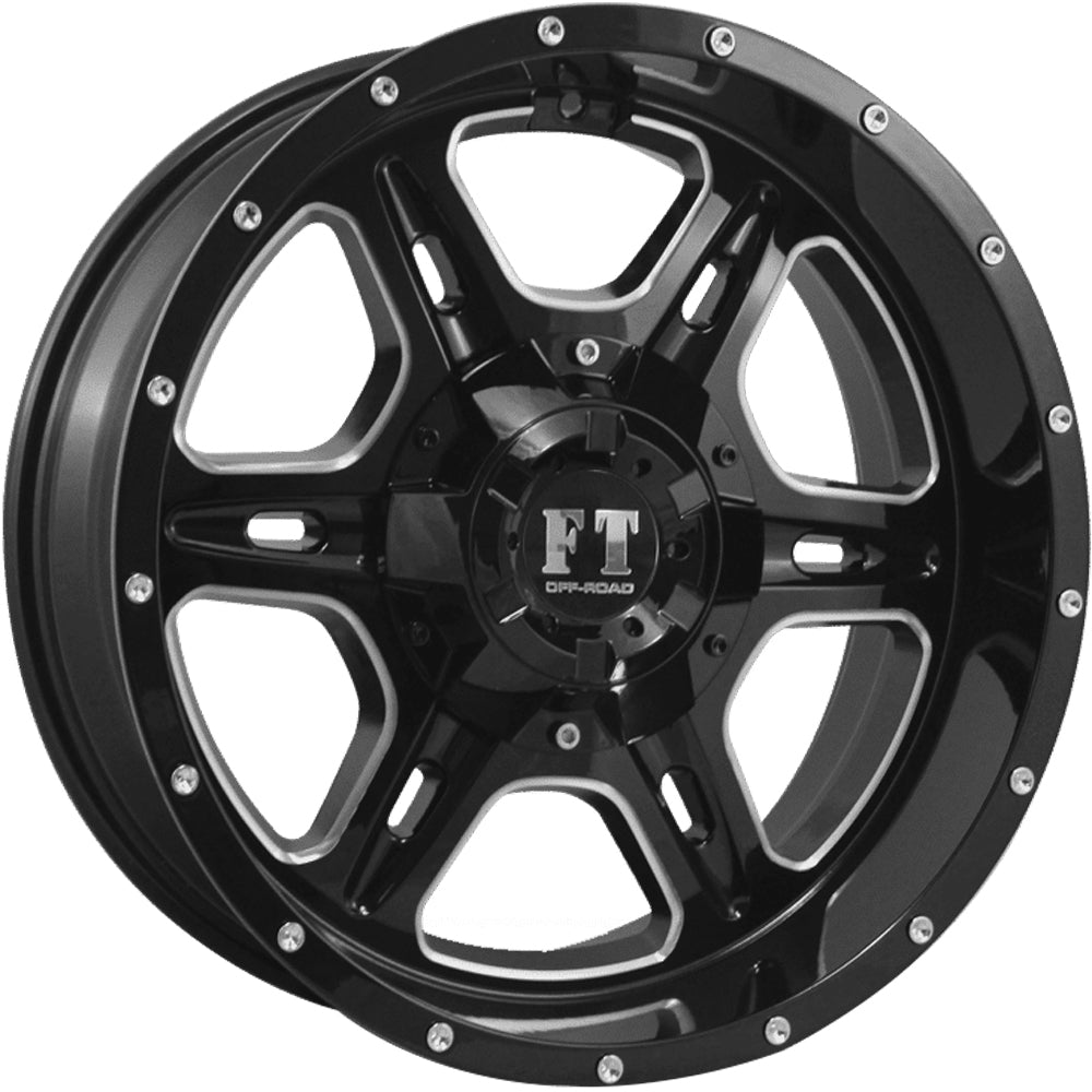 Full Throttle FT-6054 Black Milled Wheel