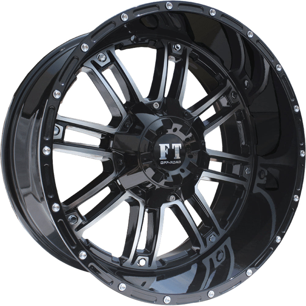 Full Throttle FT-8033 Black Machined Wheel