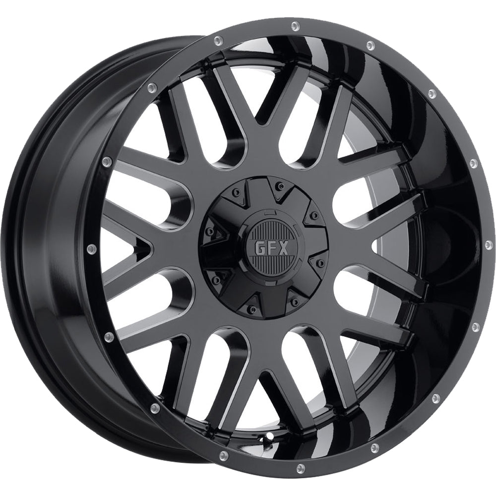 G-FX TR Mesh 4 Black Milled Wheel