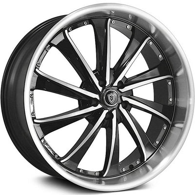 G-Line G0016 Black Machined Wheel