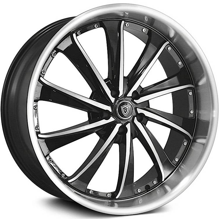 G-Line G0016 Black Machined Wheel