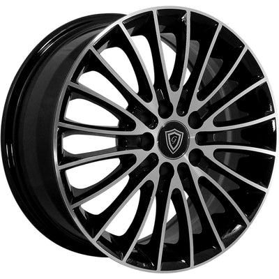 G-Line G0078 Machined Black wheel