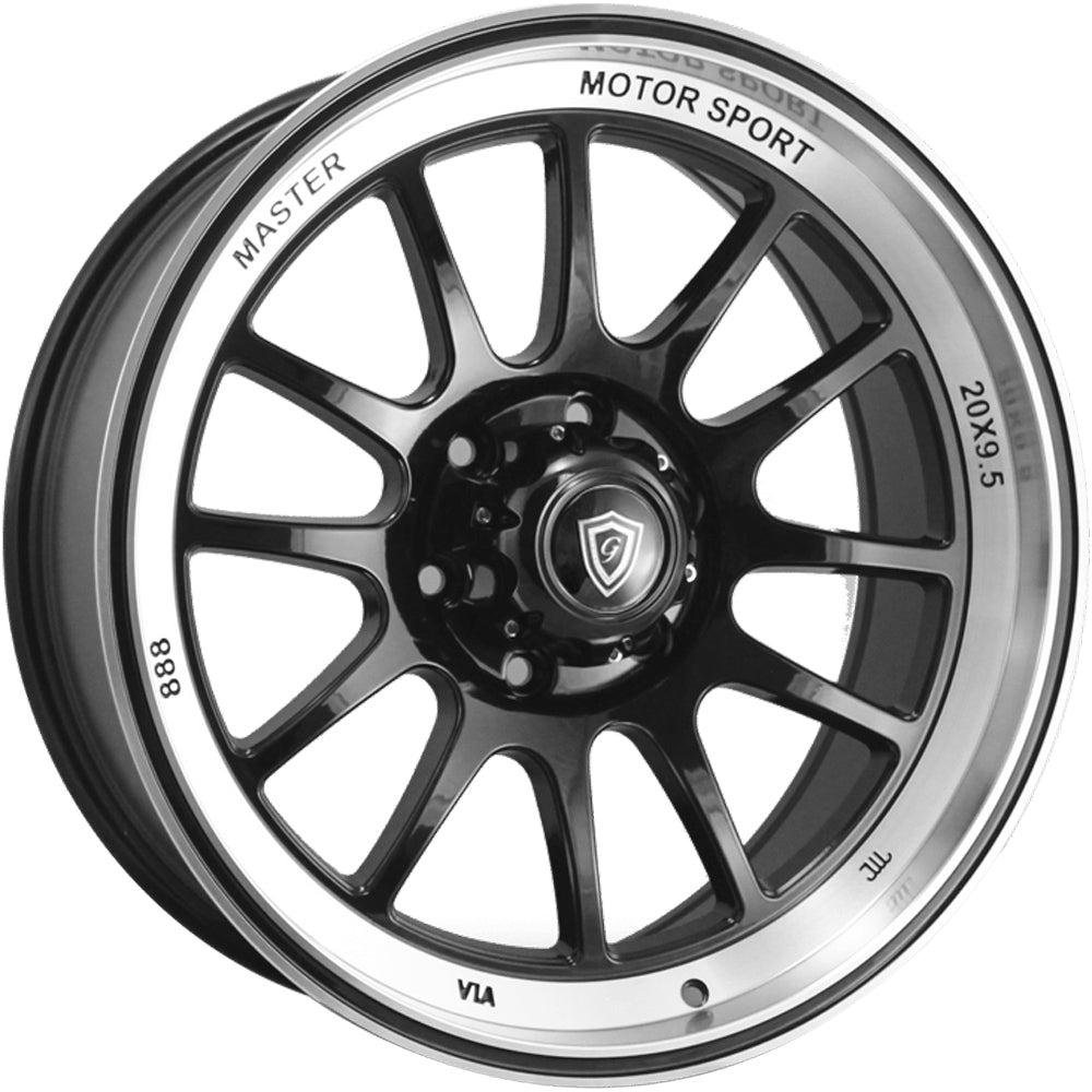 G-Line G0089 Black Machined Wheel