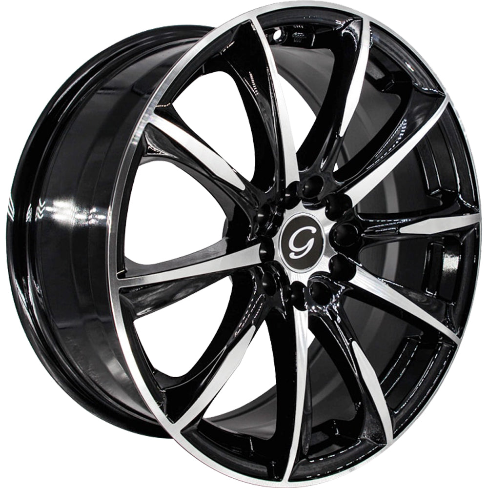 G-Line G1026 Black Machined Wheel