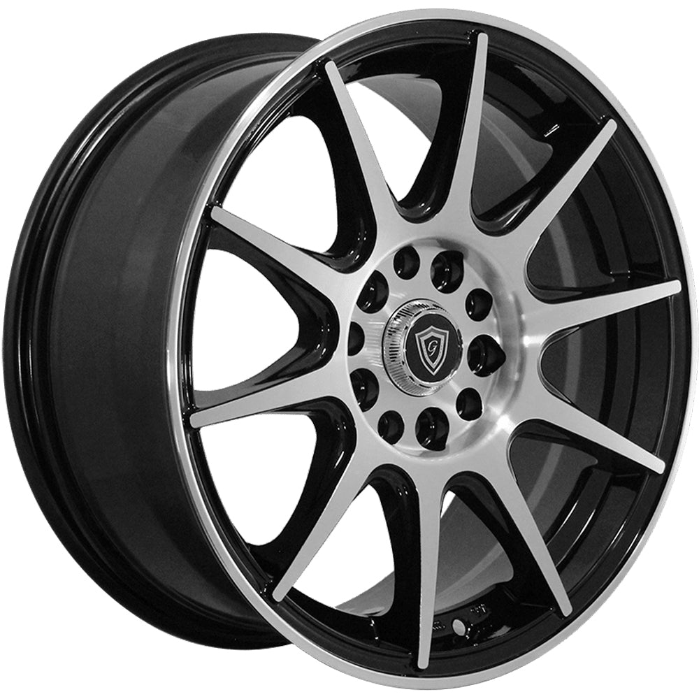 G-Line G1040 Black Machined Wheel