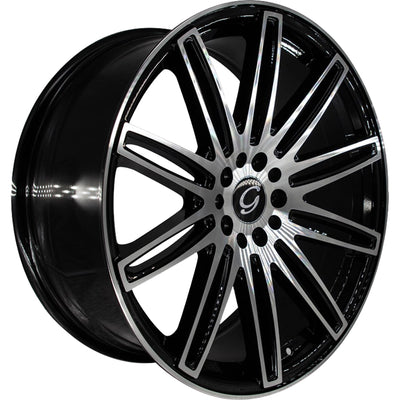 G-Line G1043 Black Machined Wheel