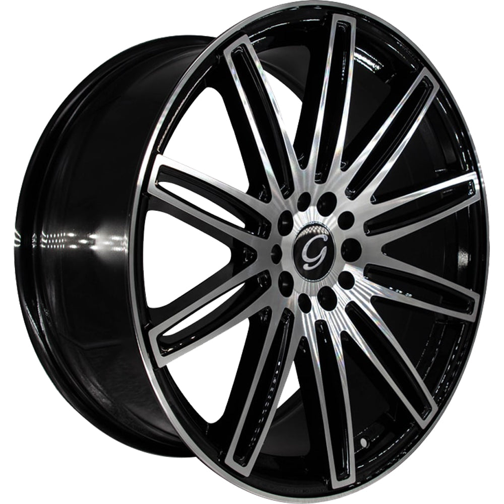 G-Line G1043 Black Machined Wheel