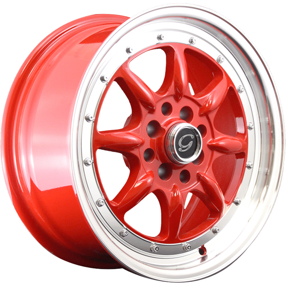 G-Line G8006 Red Polished Wheel