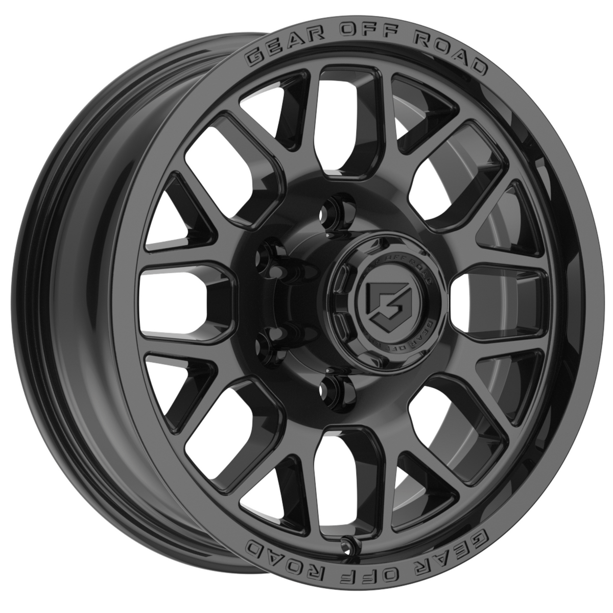 Gear Off-Road 763B Trailer Gloss Black Wheel
