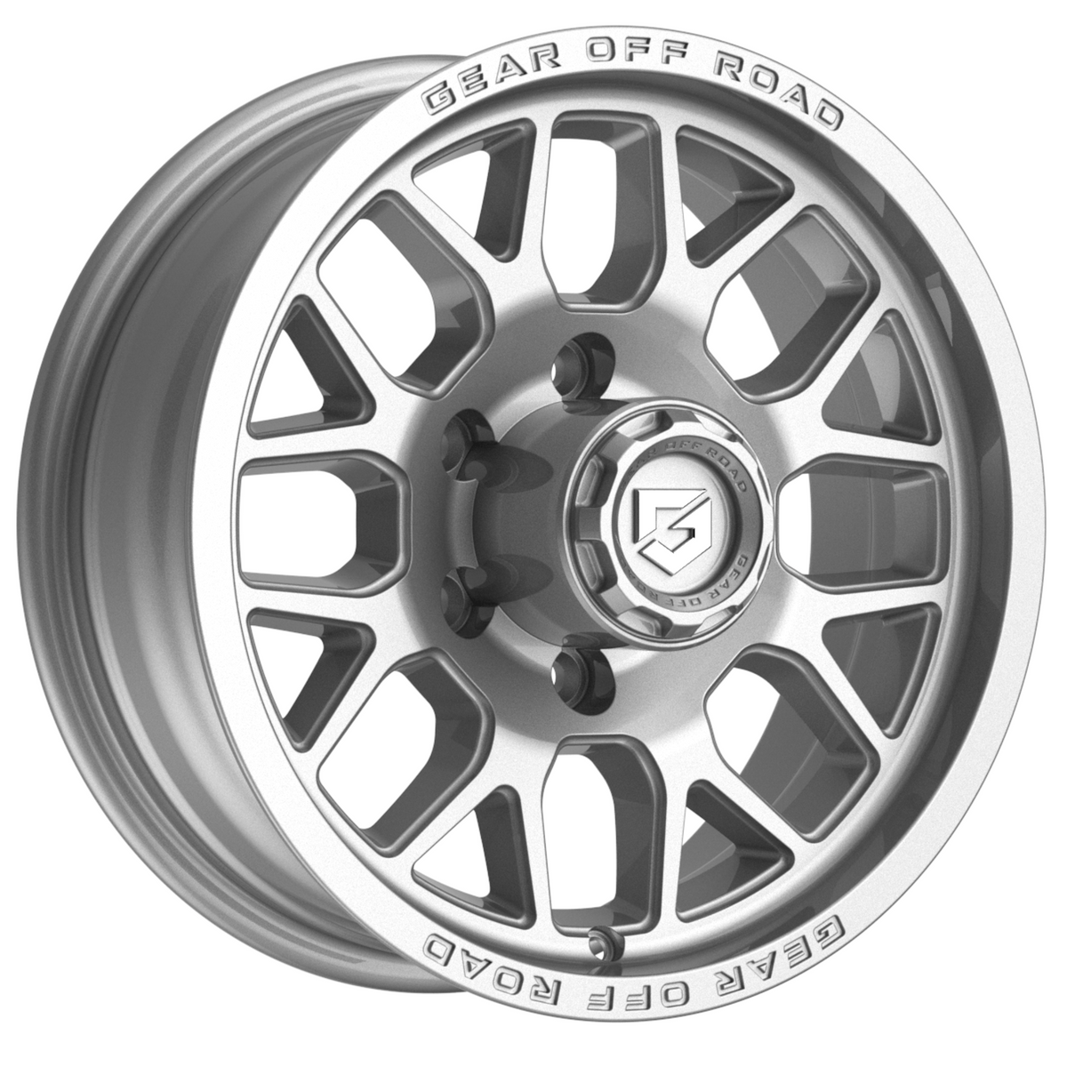 Gear Off-Road 763S Trailer Gloss Silver Wheel