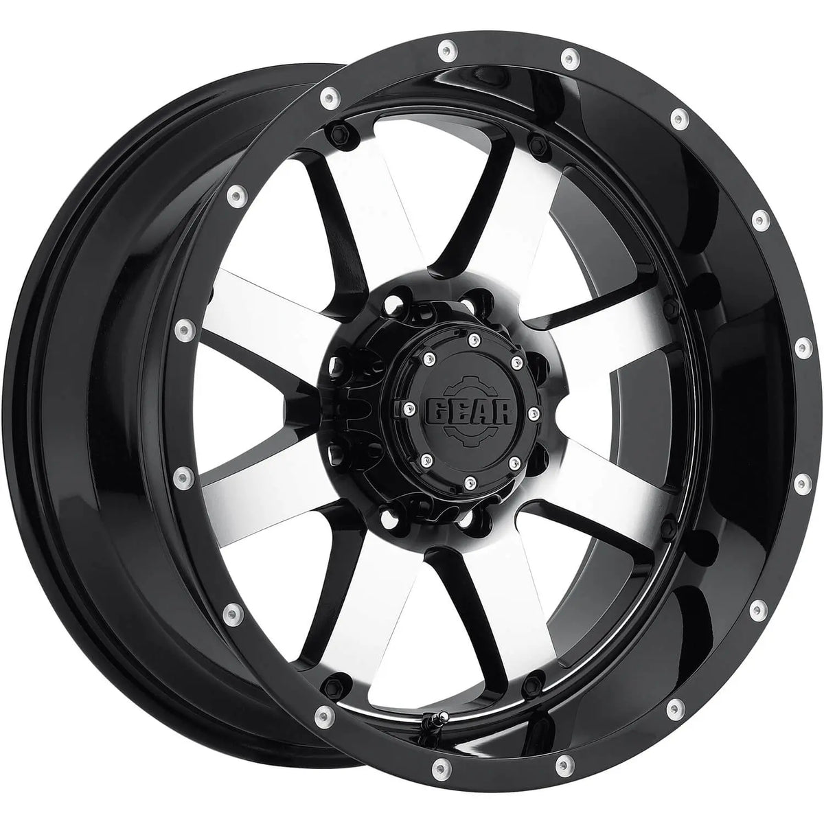 Gear Off-Road Big Block Black Machined Wheel
