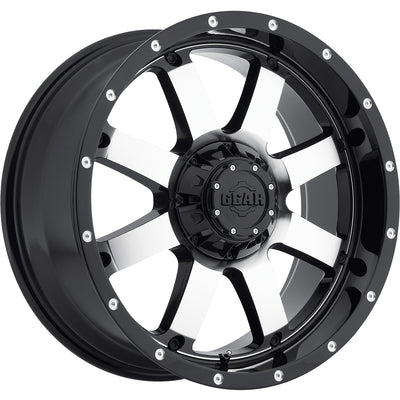 Gear Off-Road Big Block Black Machined Wheel