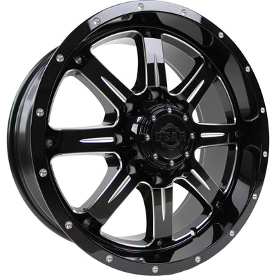 Gear Off-Road Big Block Black Milled Wheel