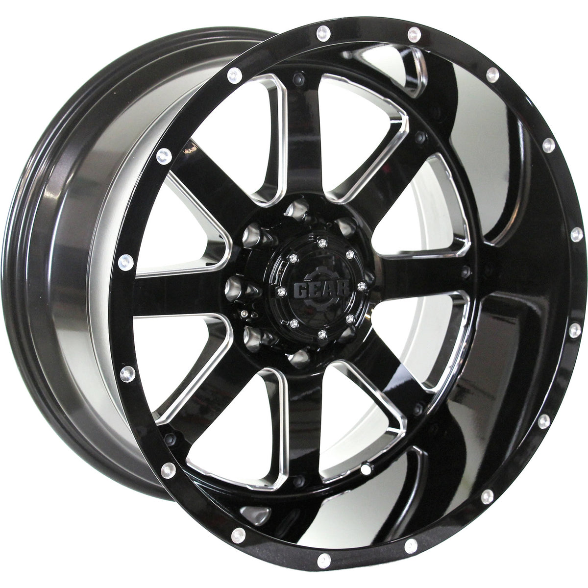 Gear Off-Road Big Block Black Milled Wheel
