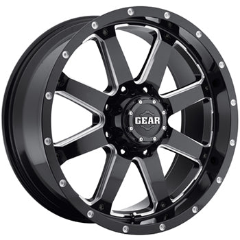 Gear Off-Road Big Block Black Milled Wheel