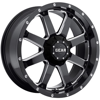 Gear Off-Road Big Block Black Milled Wheel