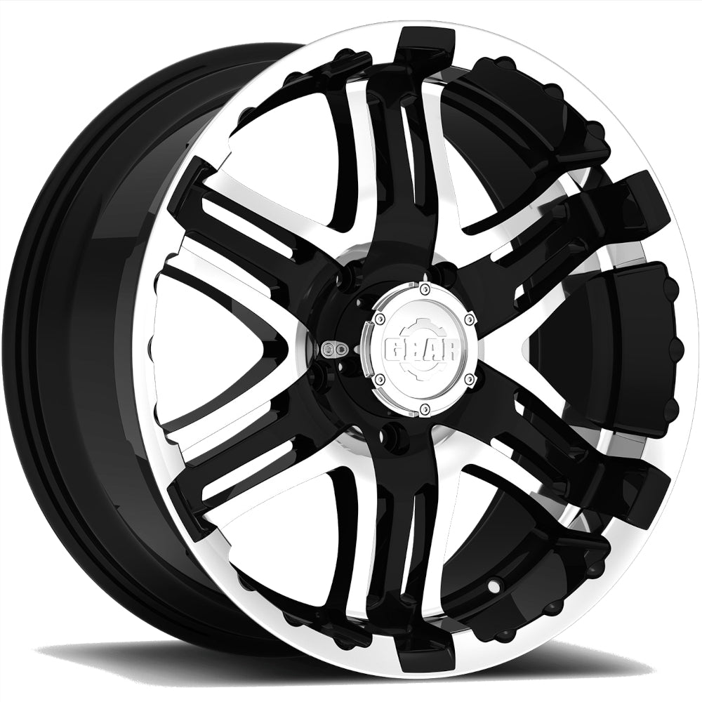 Gear Off-Road Double Pump Black Machined Wheel