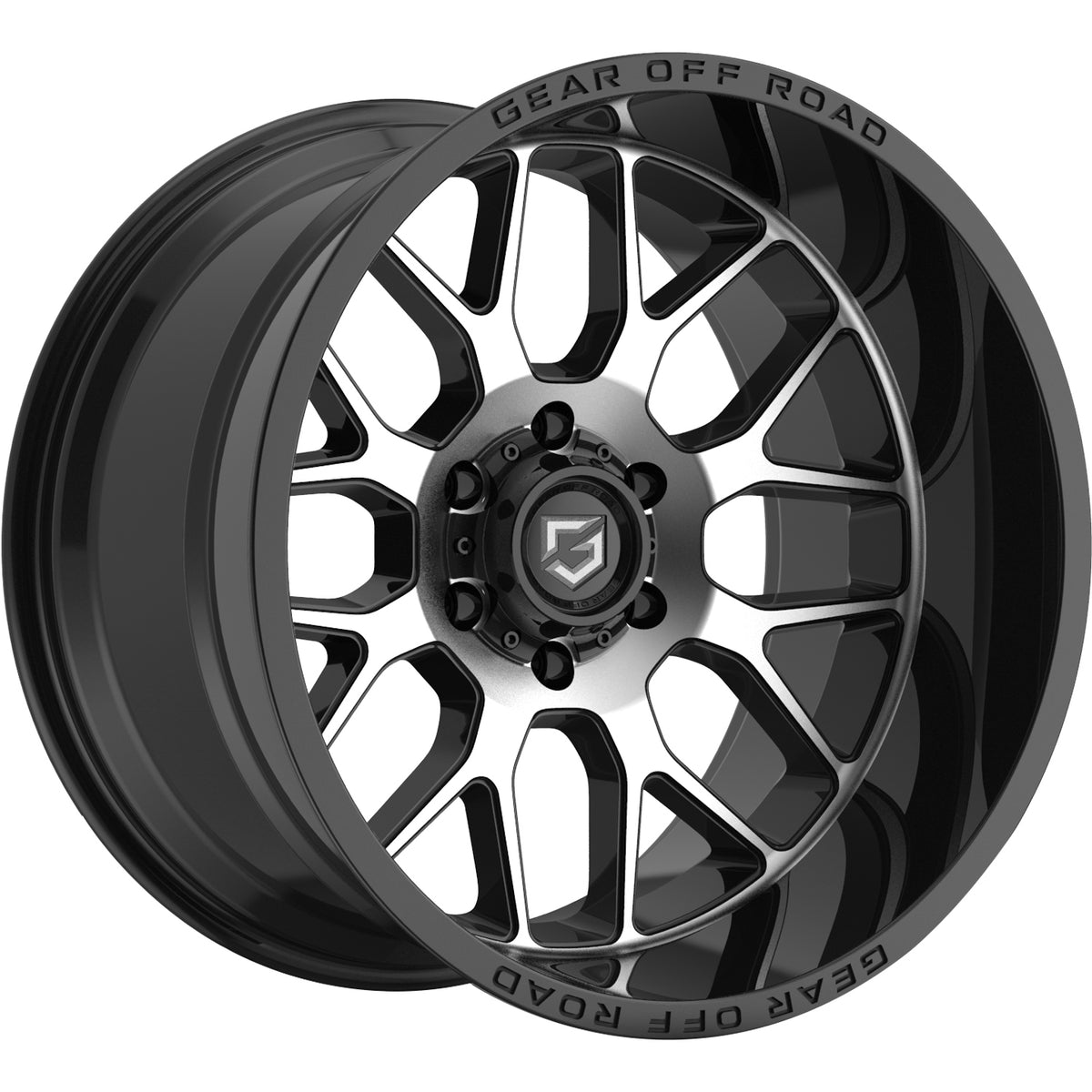 Gear Off-Road Raid Black Machined Wheel