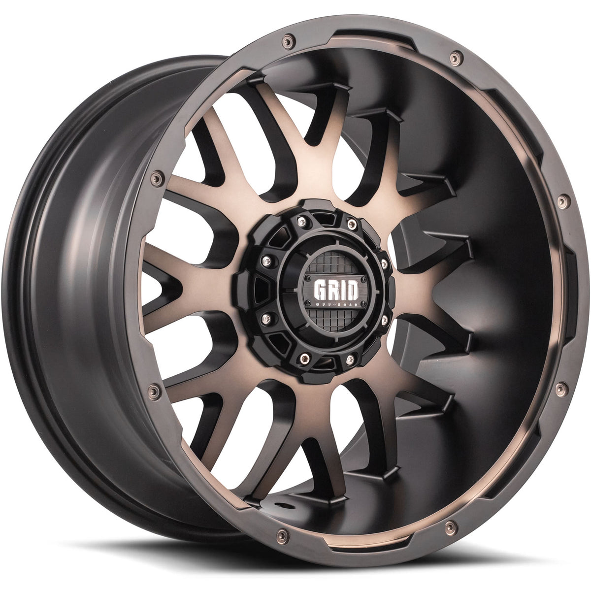 Grid GD02 Black Machined Wheel