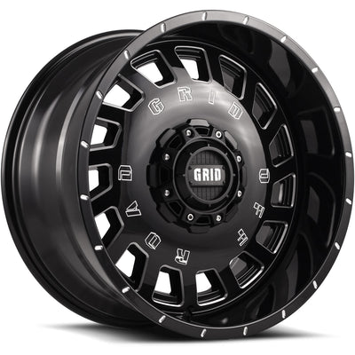 Grid GD03 Black Milled Wheel