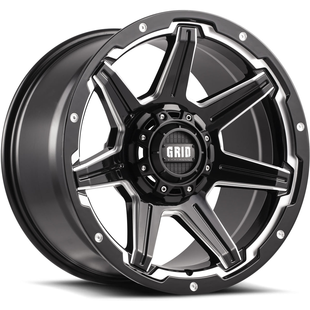 Grid GD06 Black Milled Wheel