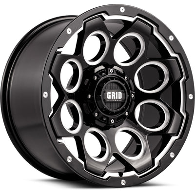 Grid GD08 Black Milled Wheel