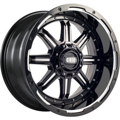 Grid GD10 Black Milled Wheel
