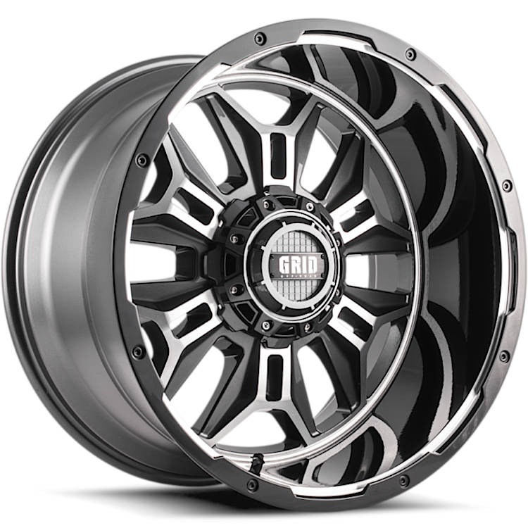 Grid GD11 Anthracite Machined Wheel