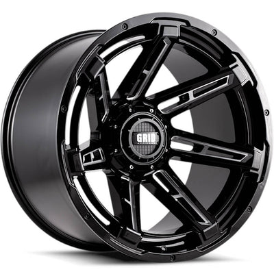 Grid GD12 Black Milled Wheel