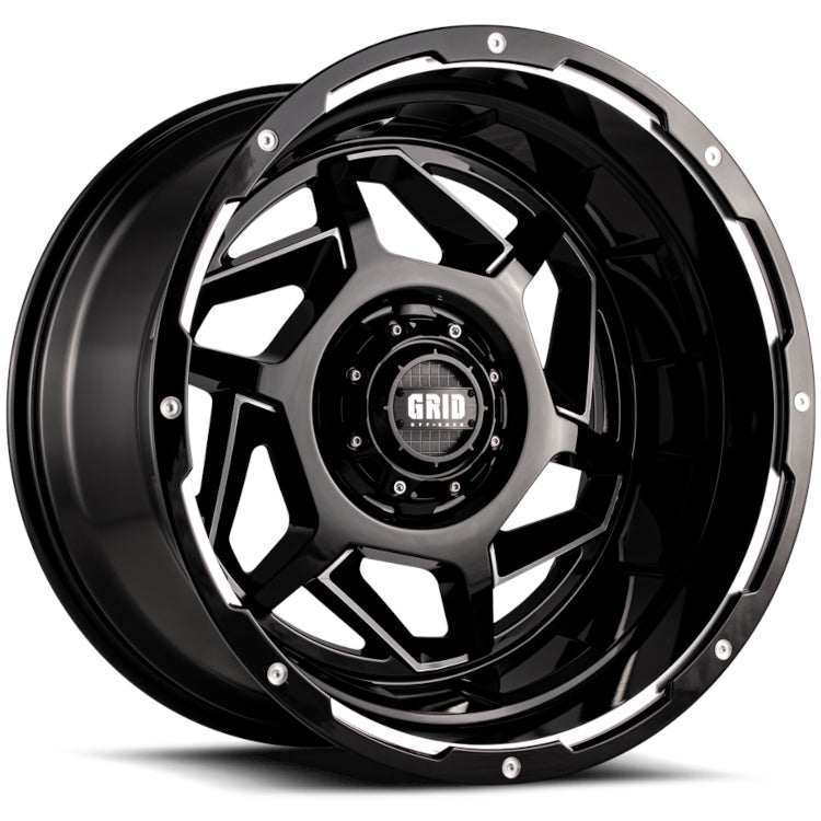 Grid GD14 Black Milled Wheel