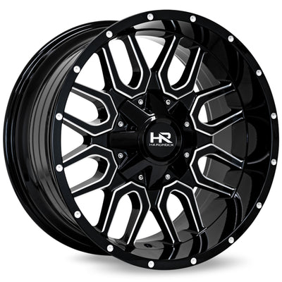 Hardrock Commander Black Milled Wheel