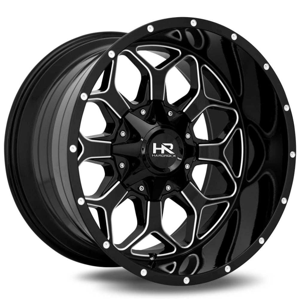 Hardrock Indestructible Black Milled Wheel
