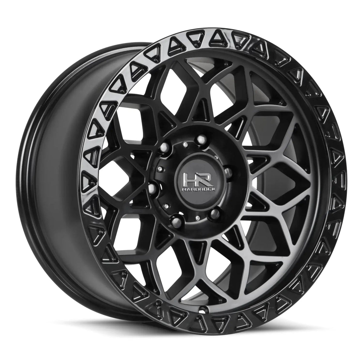 Hardrock Offroad H108 17x9 +1mm Matte Black with Black Beadlocks